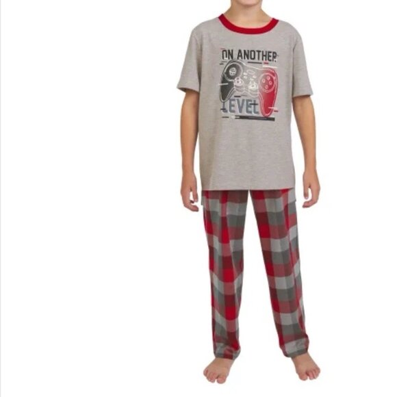 Lands' End Youth 3-piece Boys Pajama Set/Tee, Shorts & Pants. Size M-10/12. NWT - Picture 2 of 8